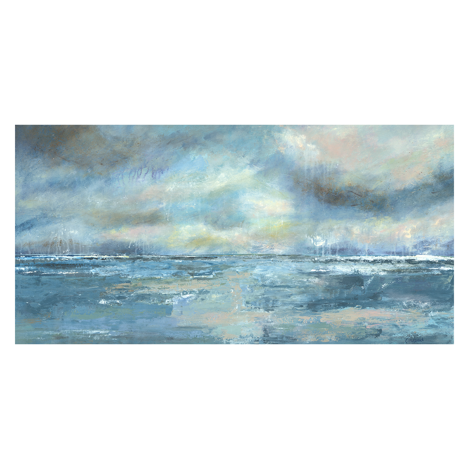 Let The Ocean Wash Over You, Acrylic on Canvas, by Karen Cavania