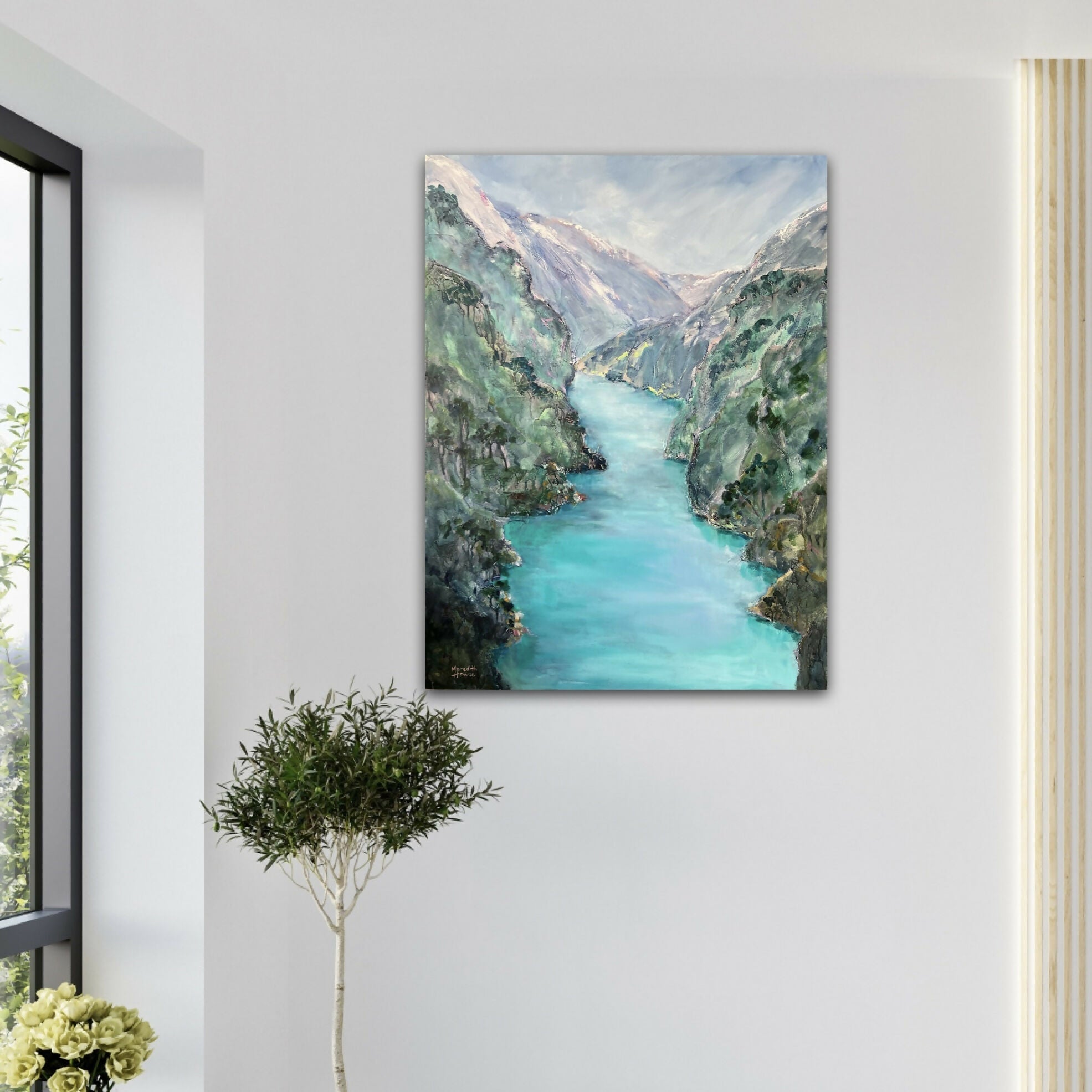 Queenstown Kawarau, Original Hand-Painted Canvas By Meredith Howse