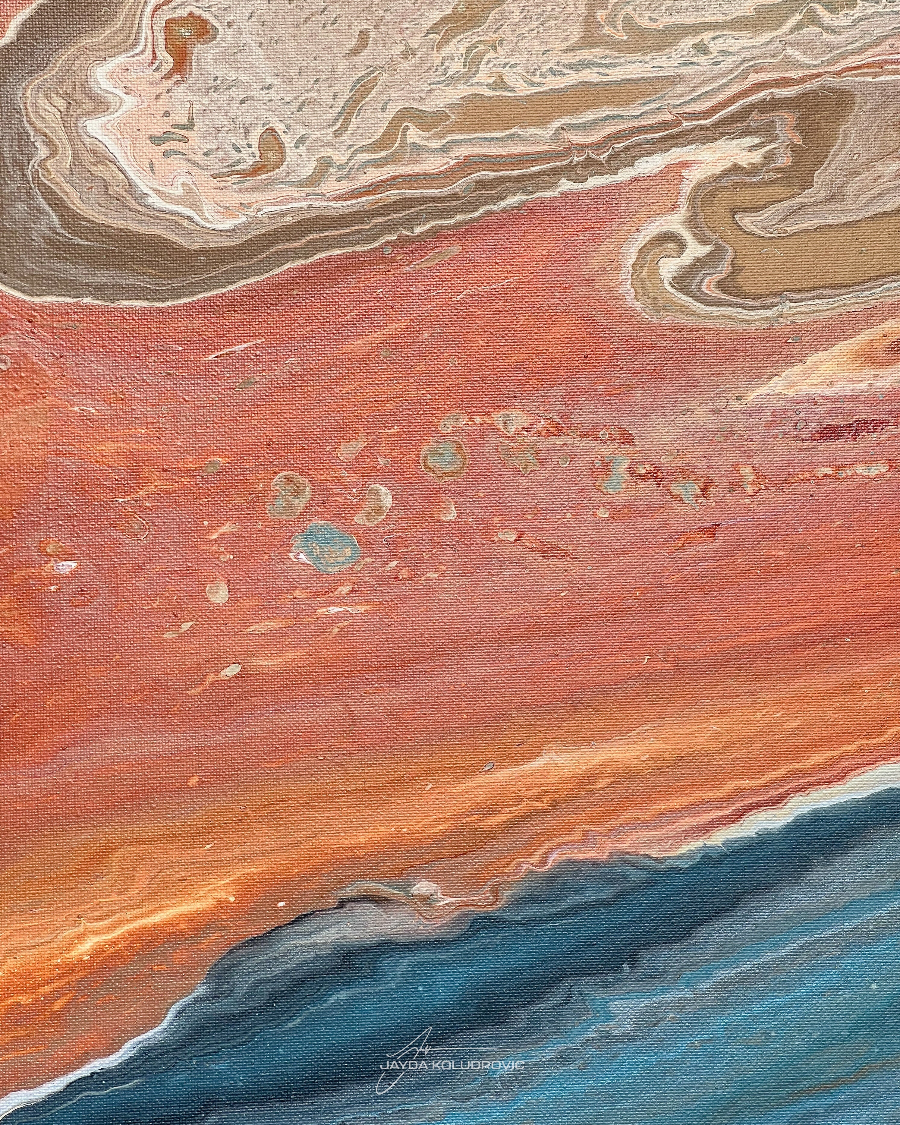 THE PAINTED DESERT, Original Mixed Media By Jayda Koludrovic