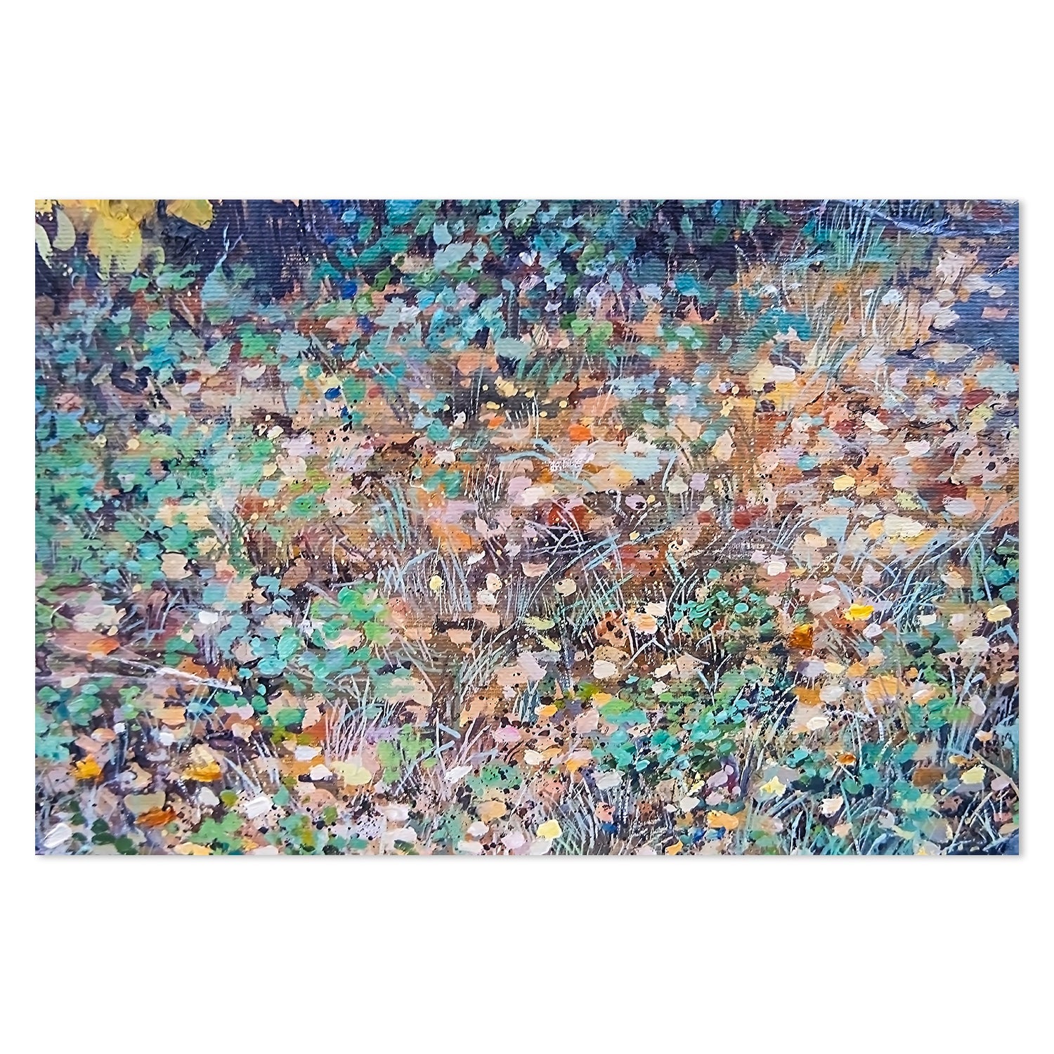 Spotted Garden , Hand-painted Canvas