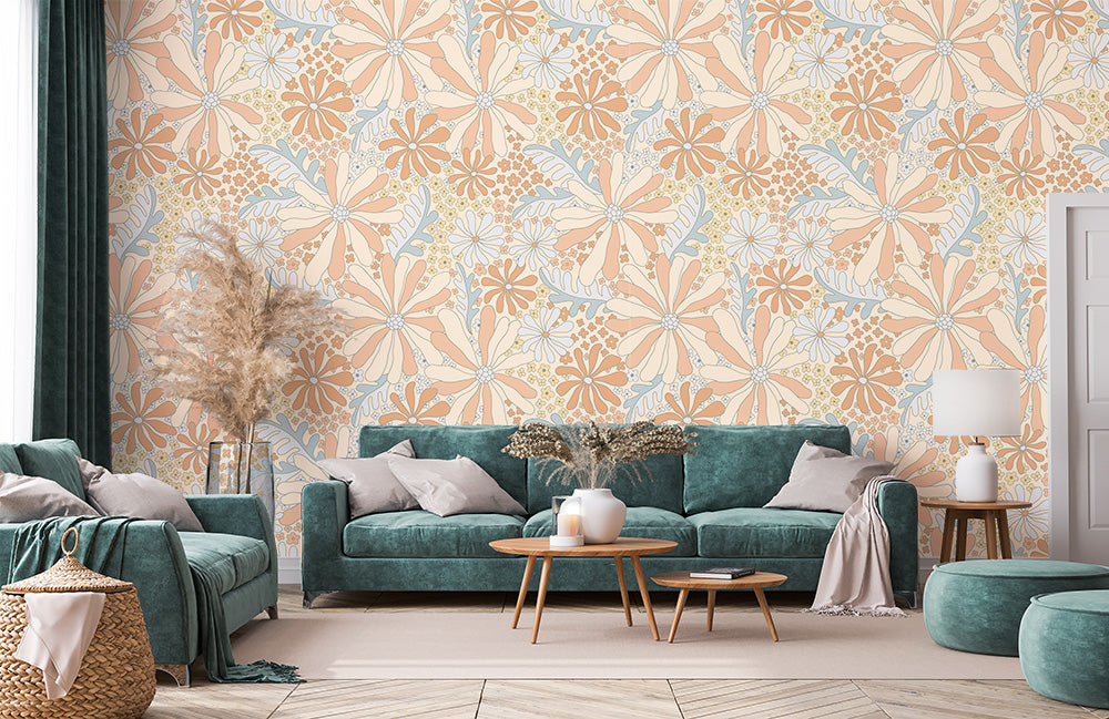 70s Flower Wallpaper