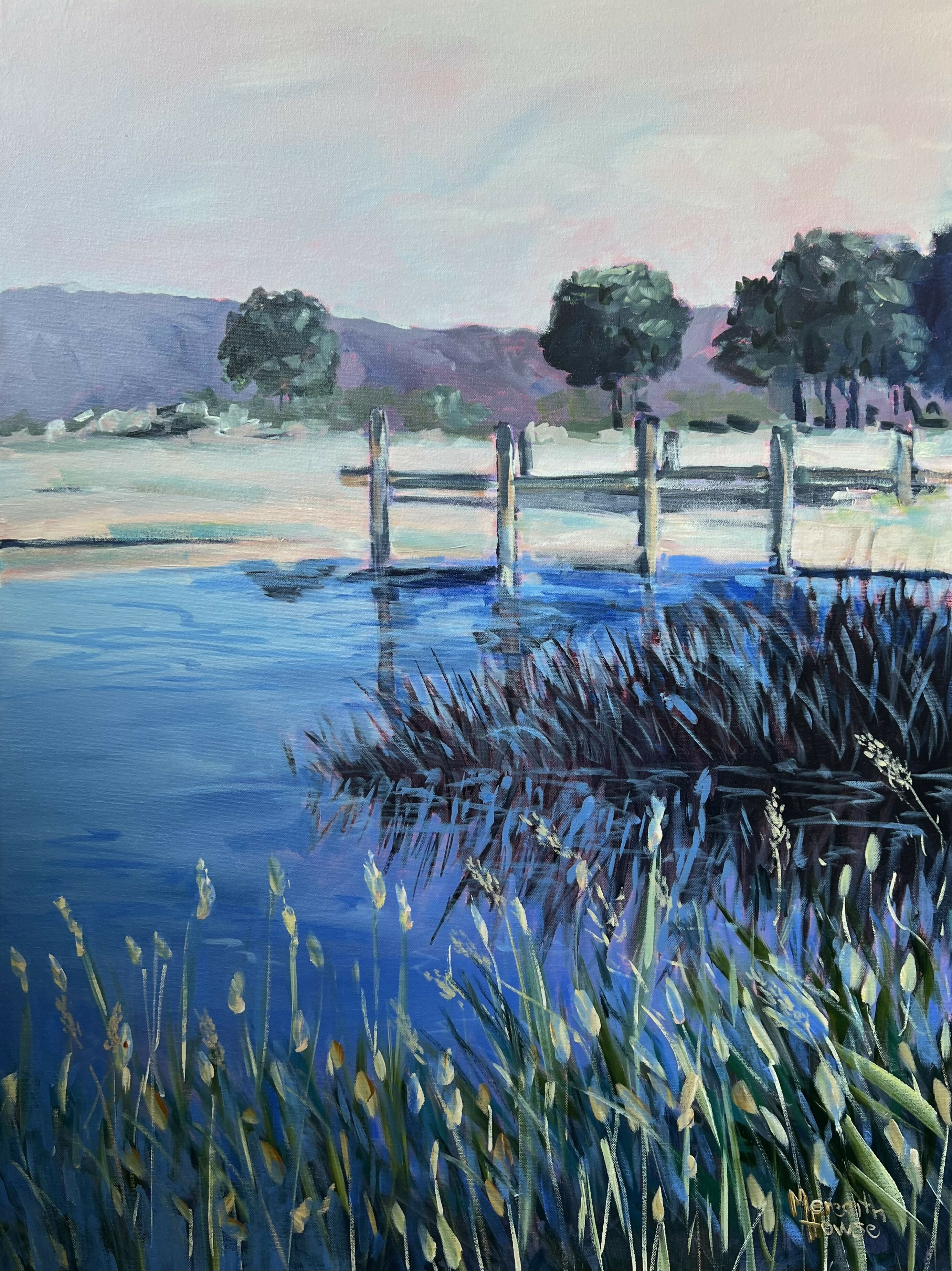 Romantic Blue - Mudgee Moments, Original Hand-Painted Canvas By Meredith Howse