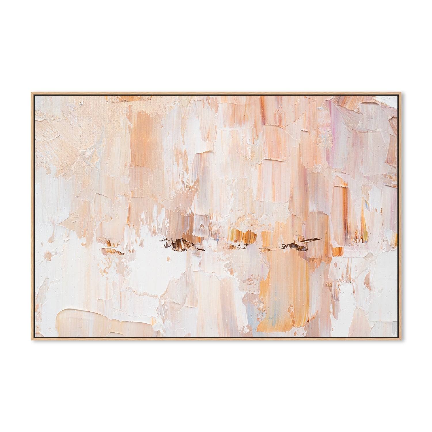 Soft Blush, Style A , Hand-painted Canvas