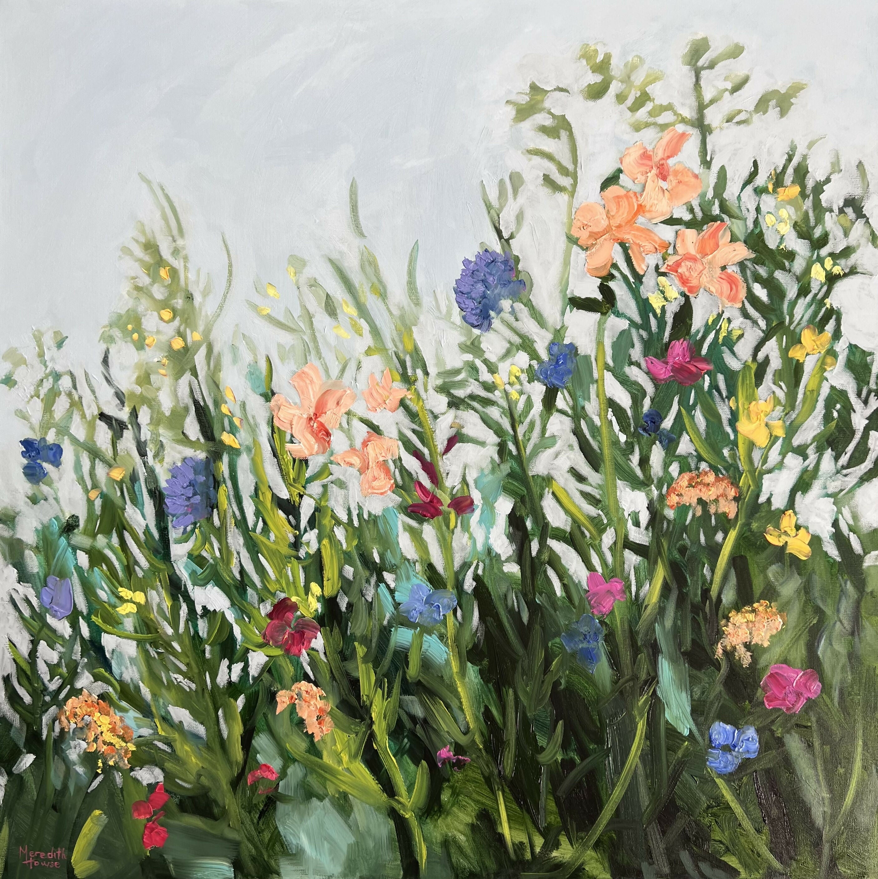 Floriade, Original Hand-Painted Canvas By Meredith Howse