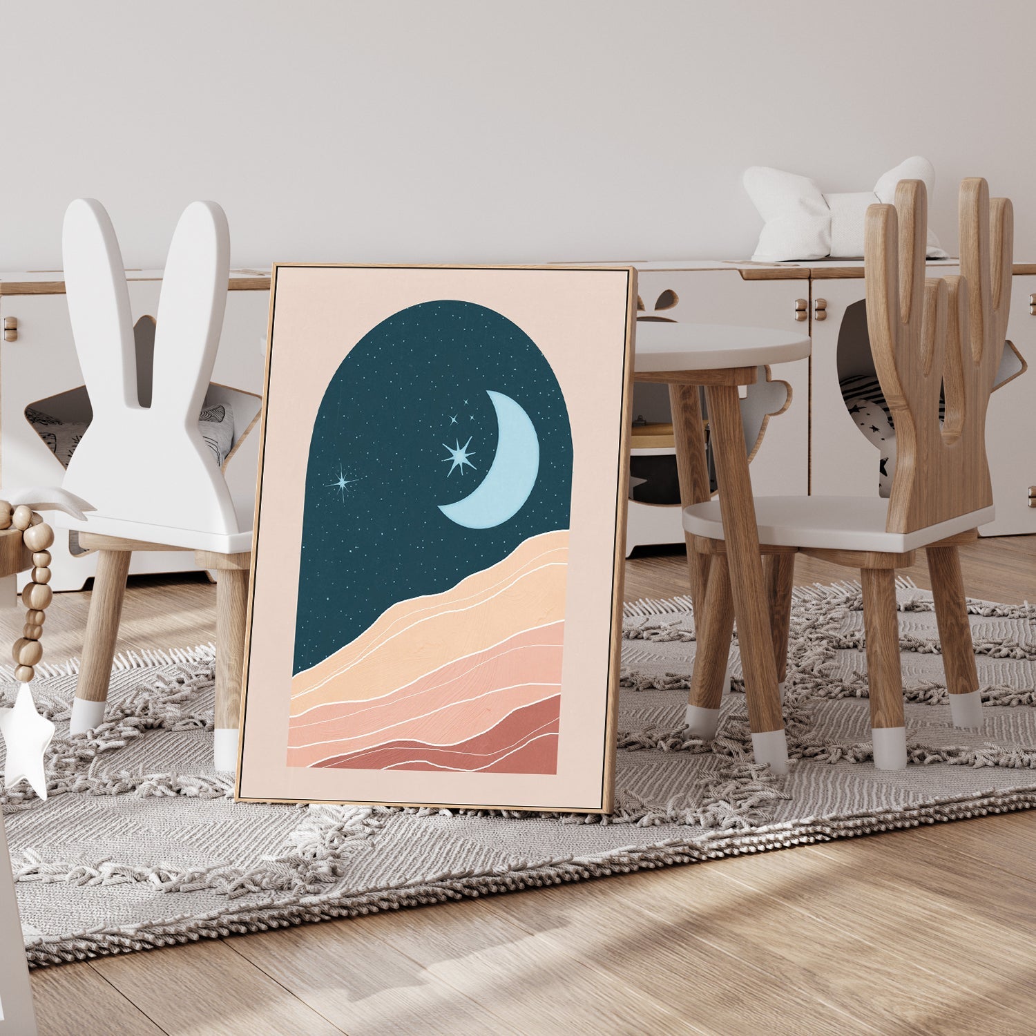 Boho Moon , By Nina Blue