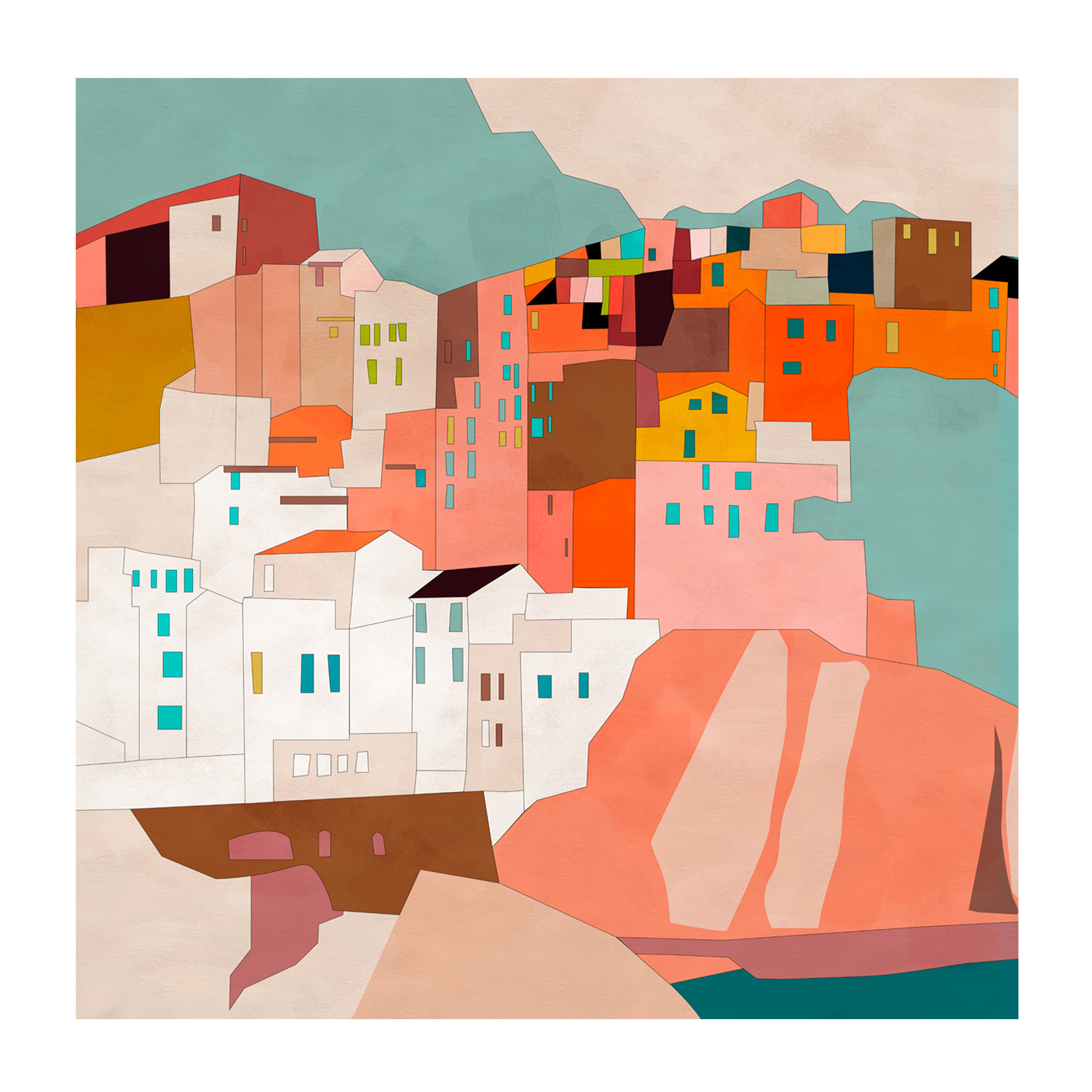 wall-art-print-canvas-poster-framed-Vernazza , By Ana Rut Bre-1