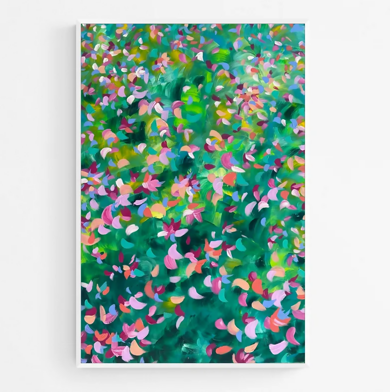 Spring, Original Hand-Painted Canvas By Katherine Spiller