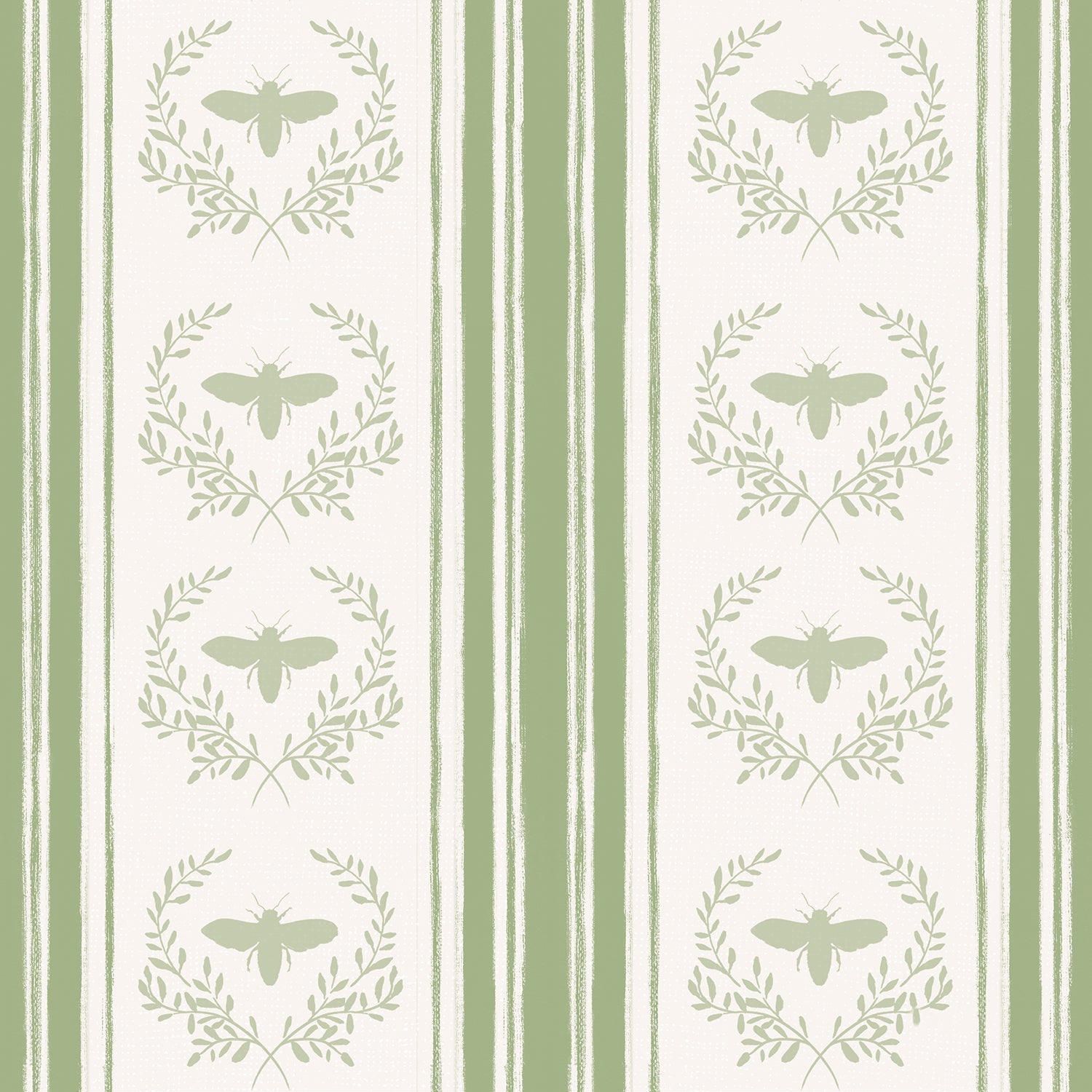 Bees and Blooms Pattern Style G, Wallpaper