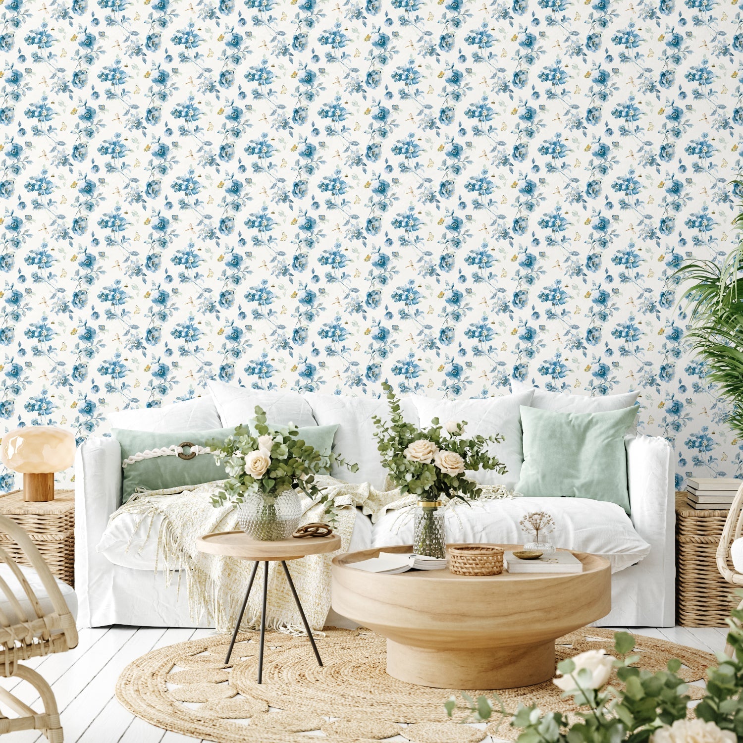 Blues of Summer Pattern Style A, Wallpaper