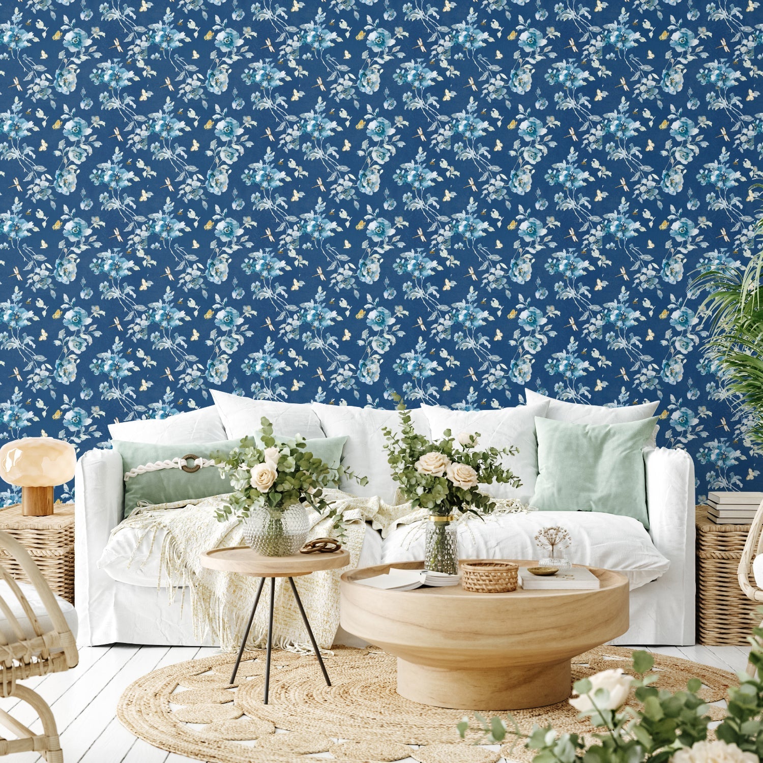 Blues of Summer Pattern Style B, Wallpaper