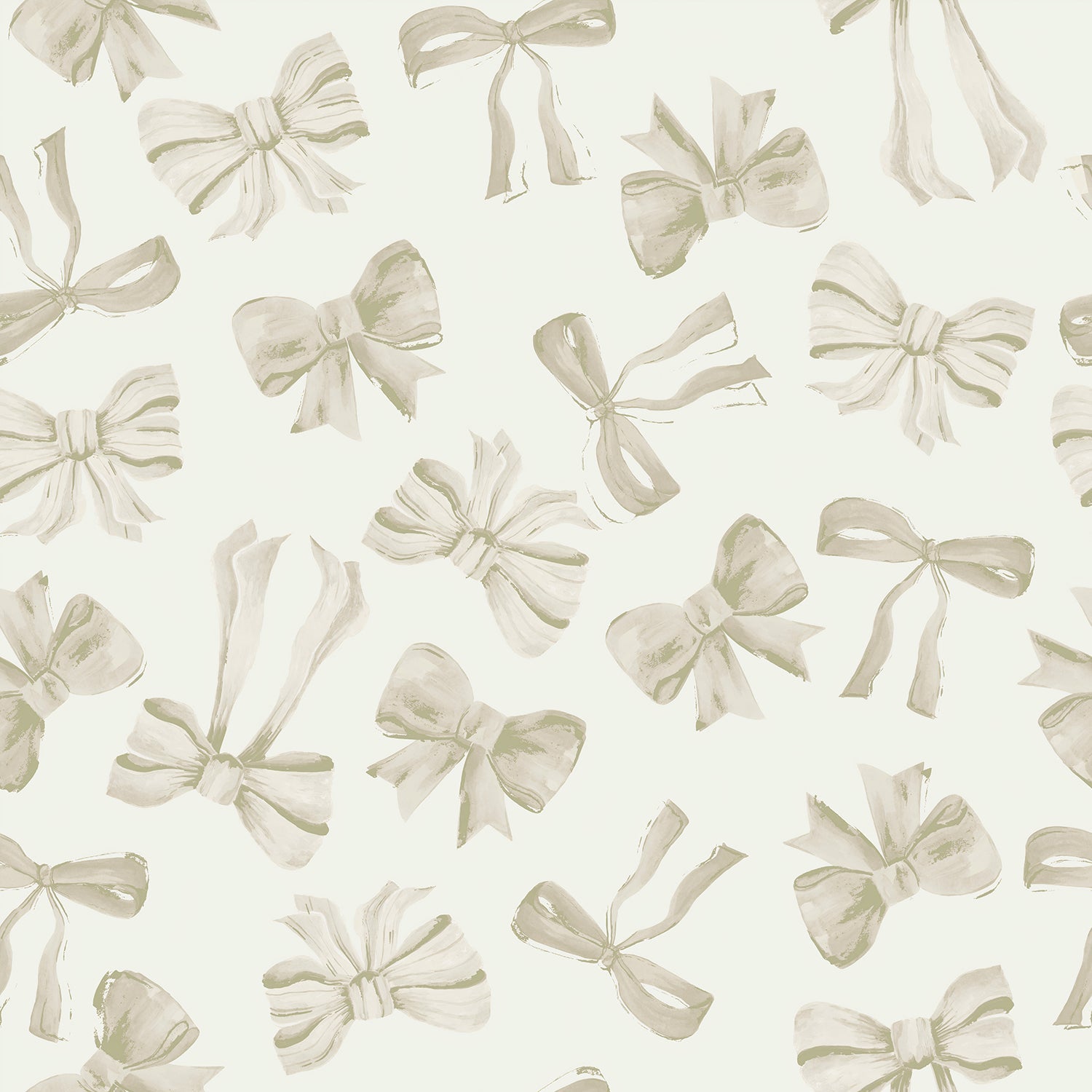 Bow Pattern Neutral, Wallpaper