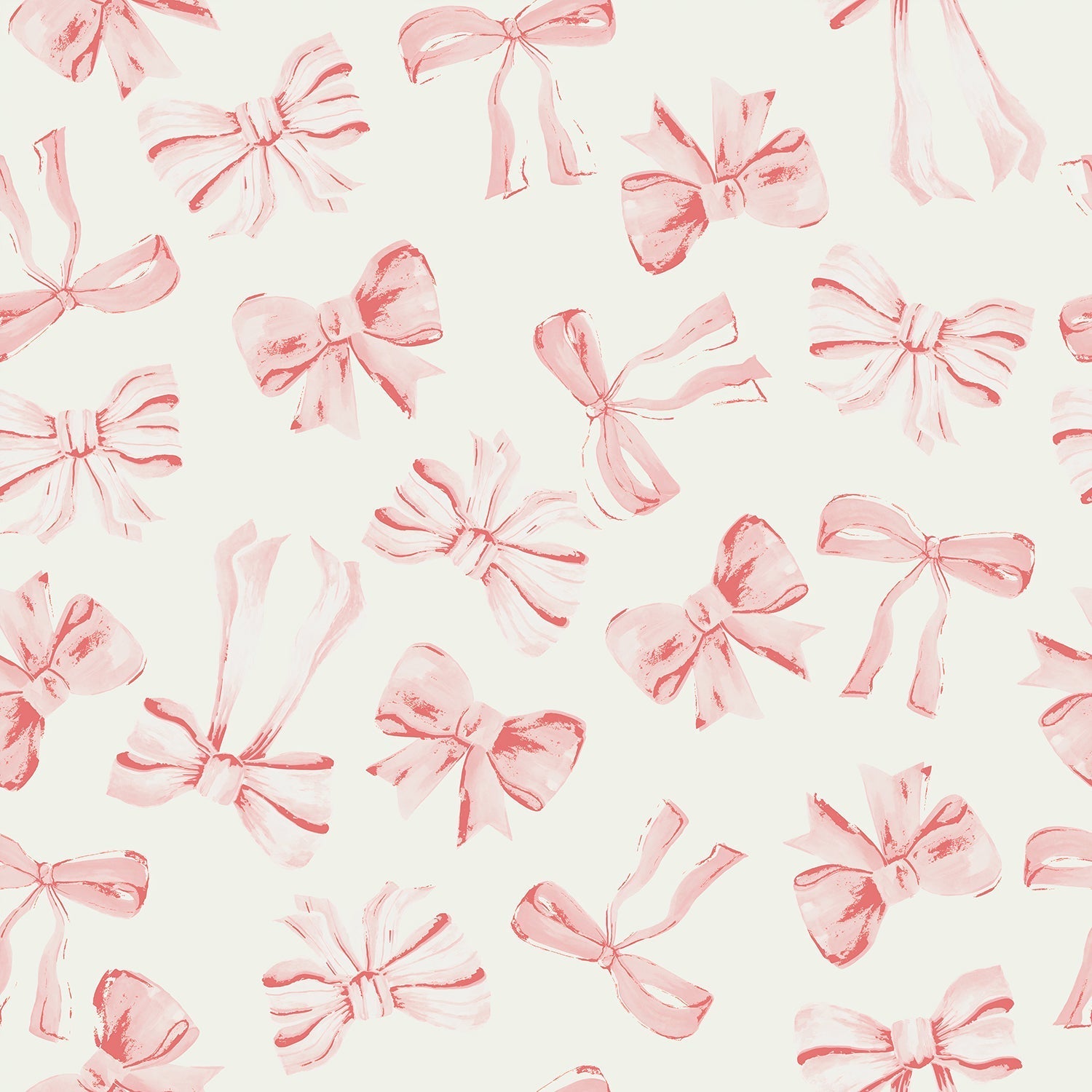 Bow Pattern Pink, Wallpaper