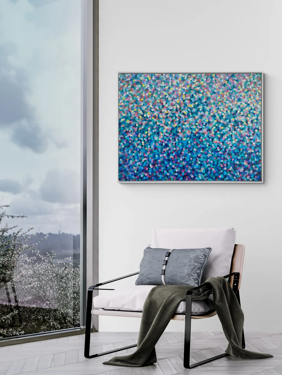 Under the Waterfall, Original Hand-Painted Canvas By Katherine Spiller