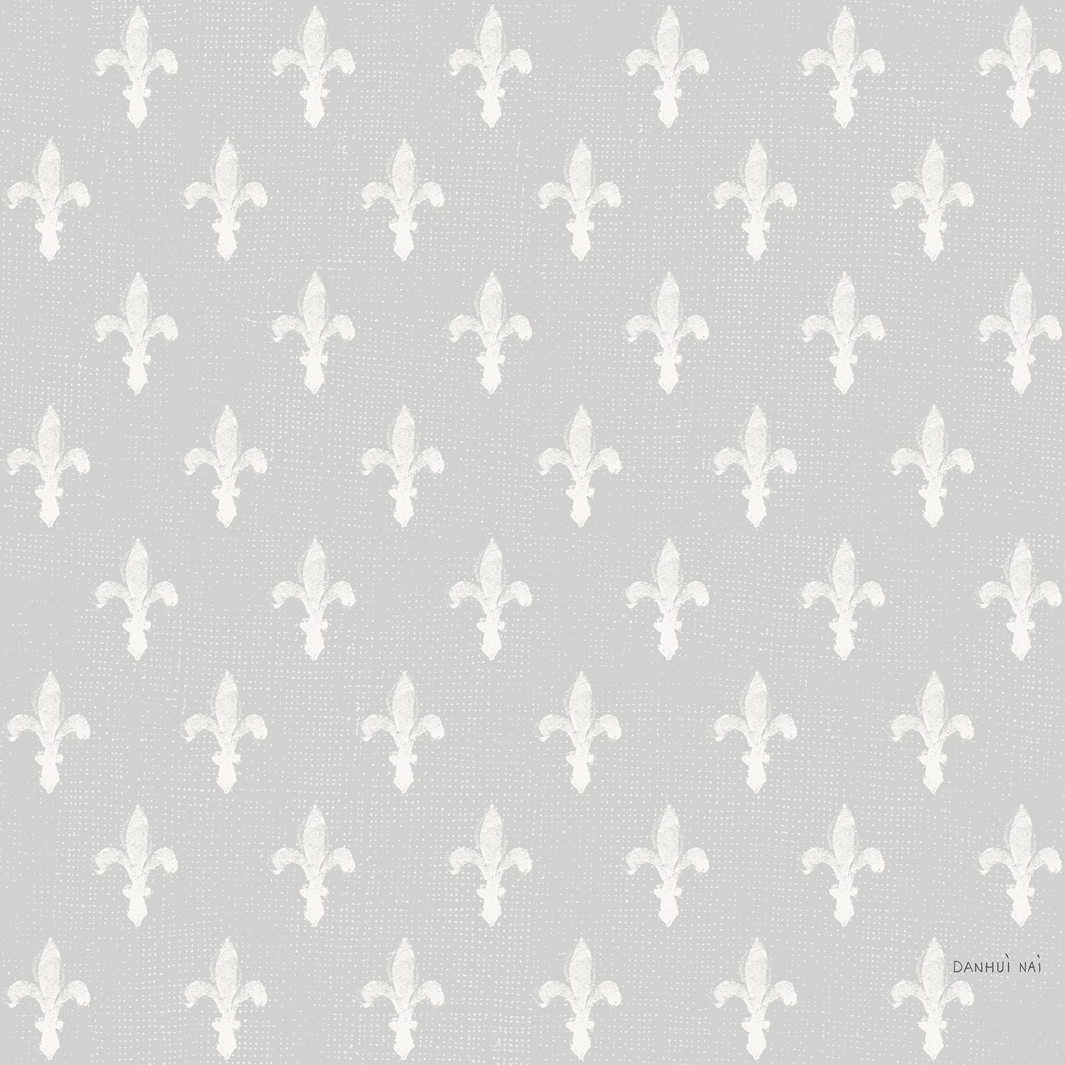 Grey Background Fleur De Lis, Wallpaper