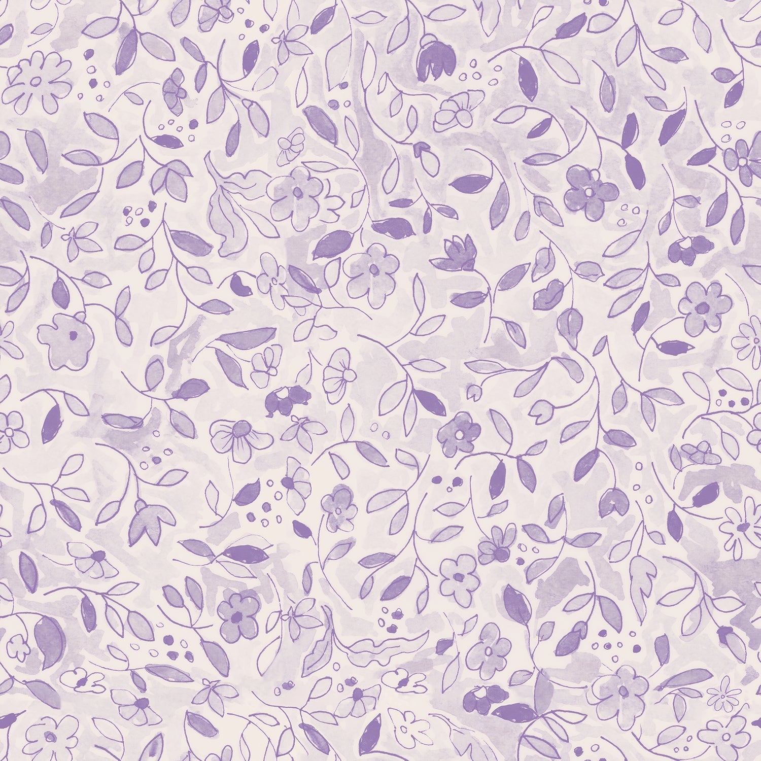 Flower Tile Purple, Wallpaper