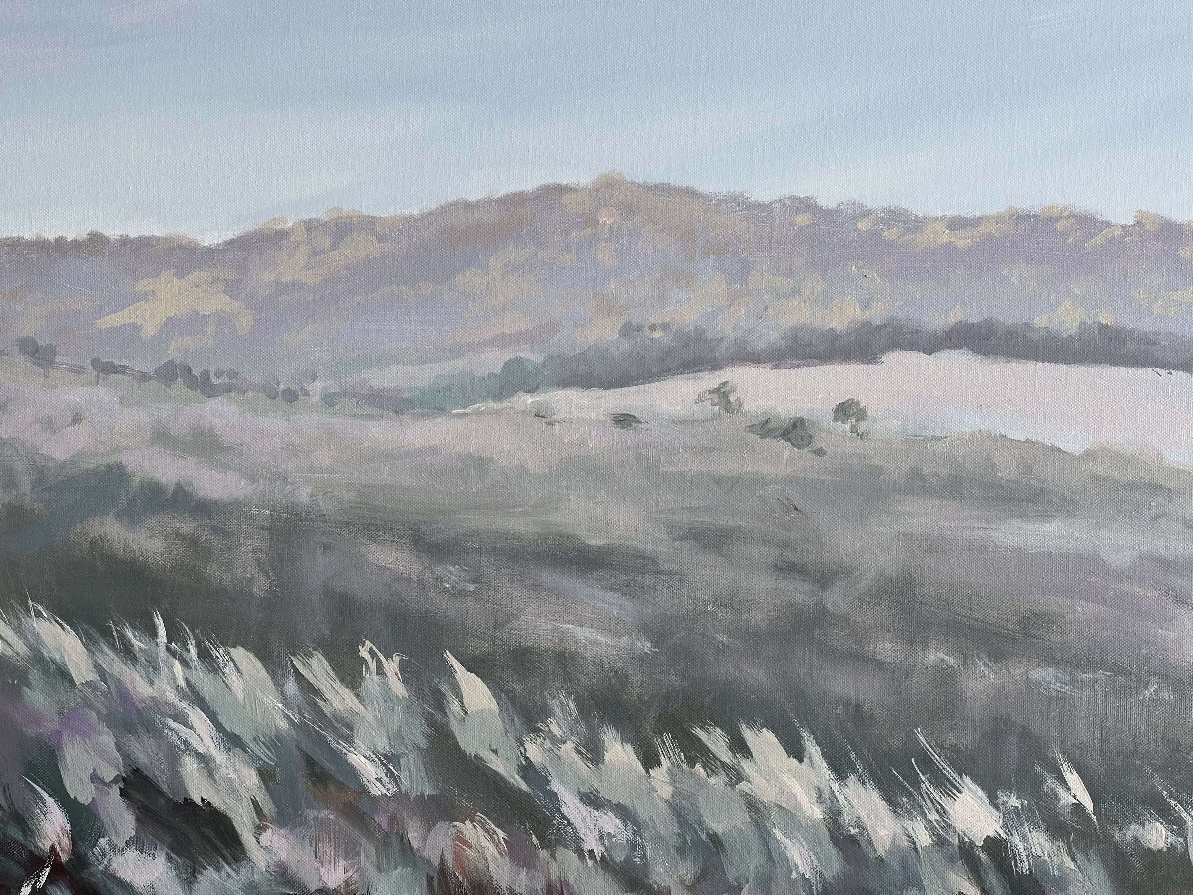 Hazy Winter Morn, Original Hand-Painted Canvas By Meredith Howse