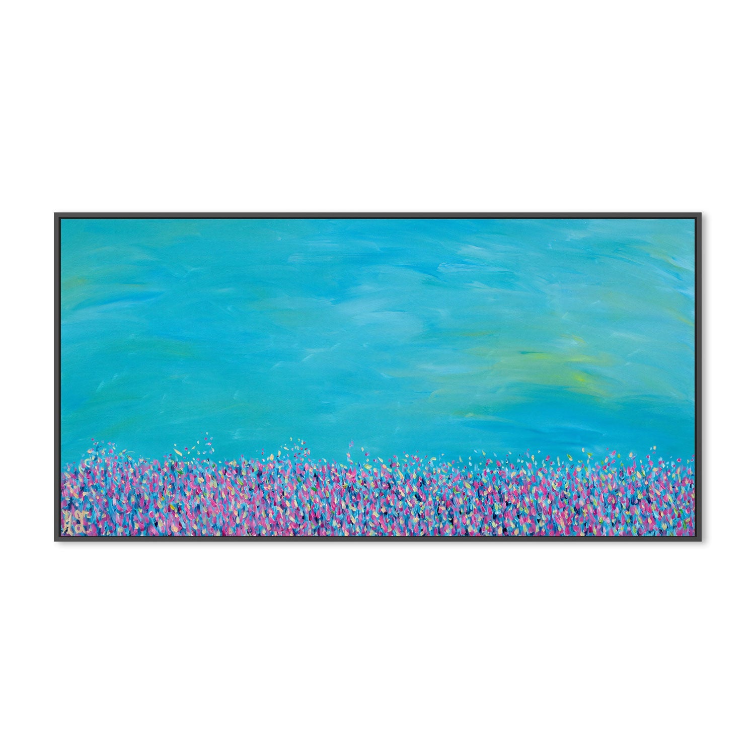 Land of Clear Blue, Original Painting On Canvas By Helen Joynson