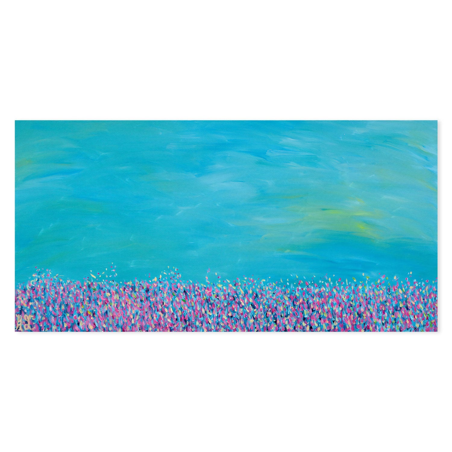 Land of Clear Blue, Original Painting On Canvas By Helen Joynson