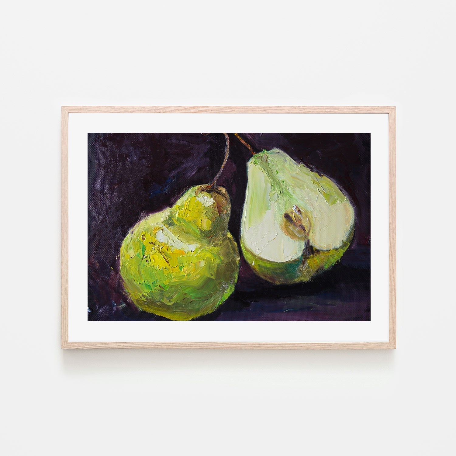 A Pair of Pears, Hand-Painted Canvas