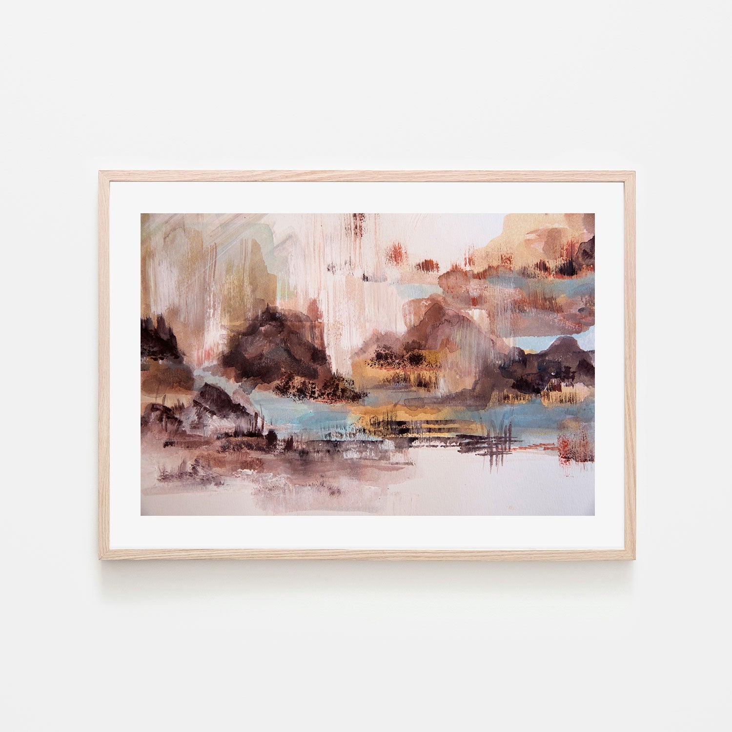 Watercoloured View, Hand-Painted Canvas