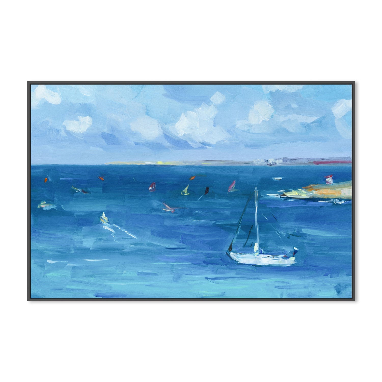 Sailing Day , Hand-painted Canvas