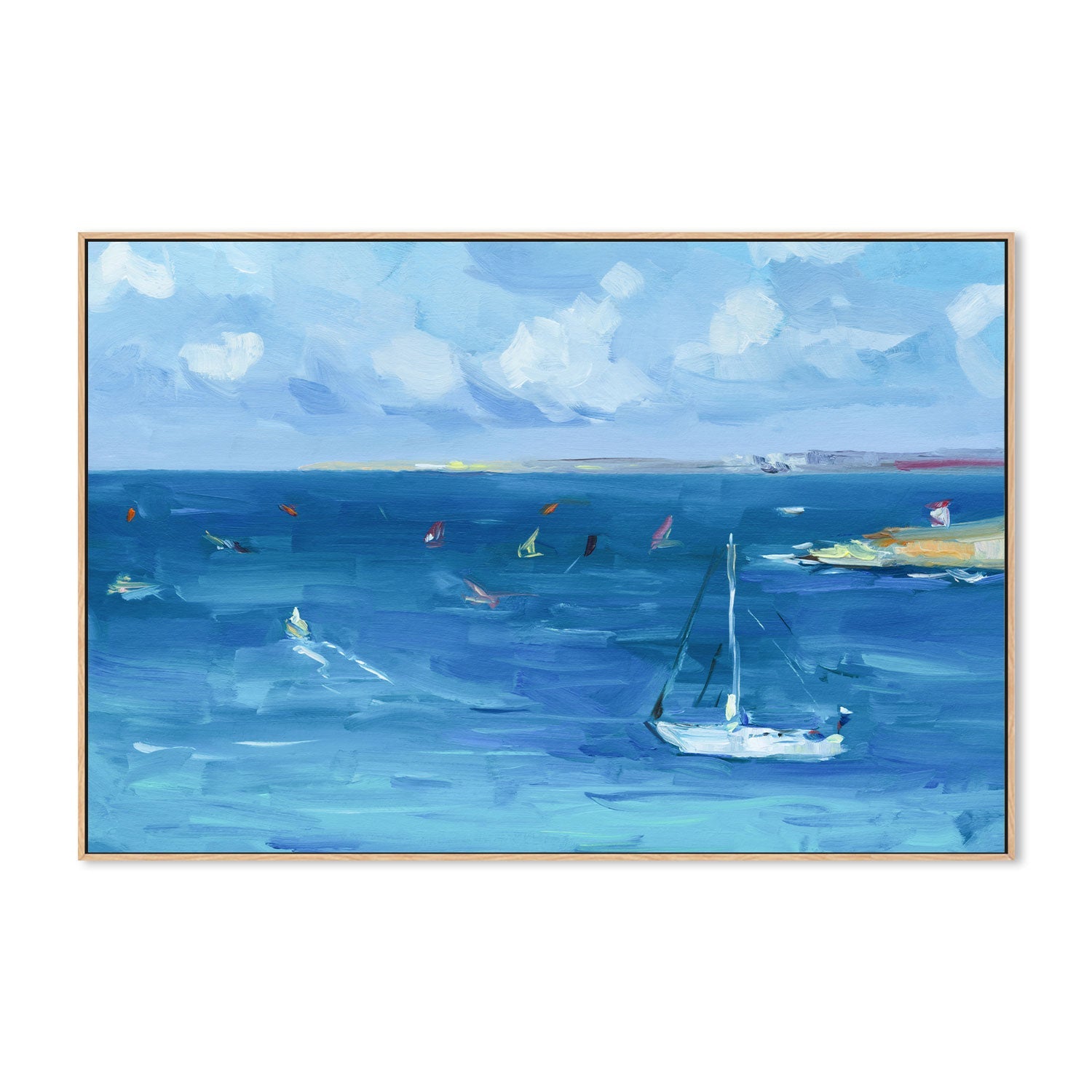 Sailing Day , Hand-painted Canvas