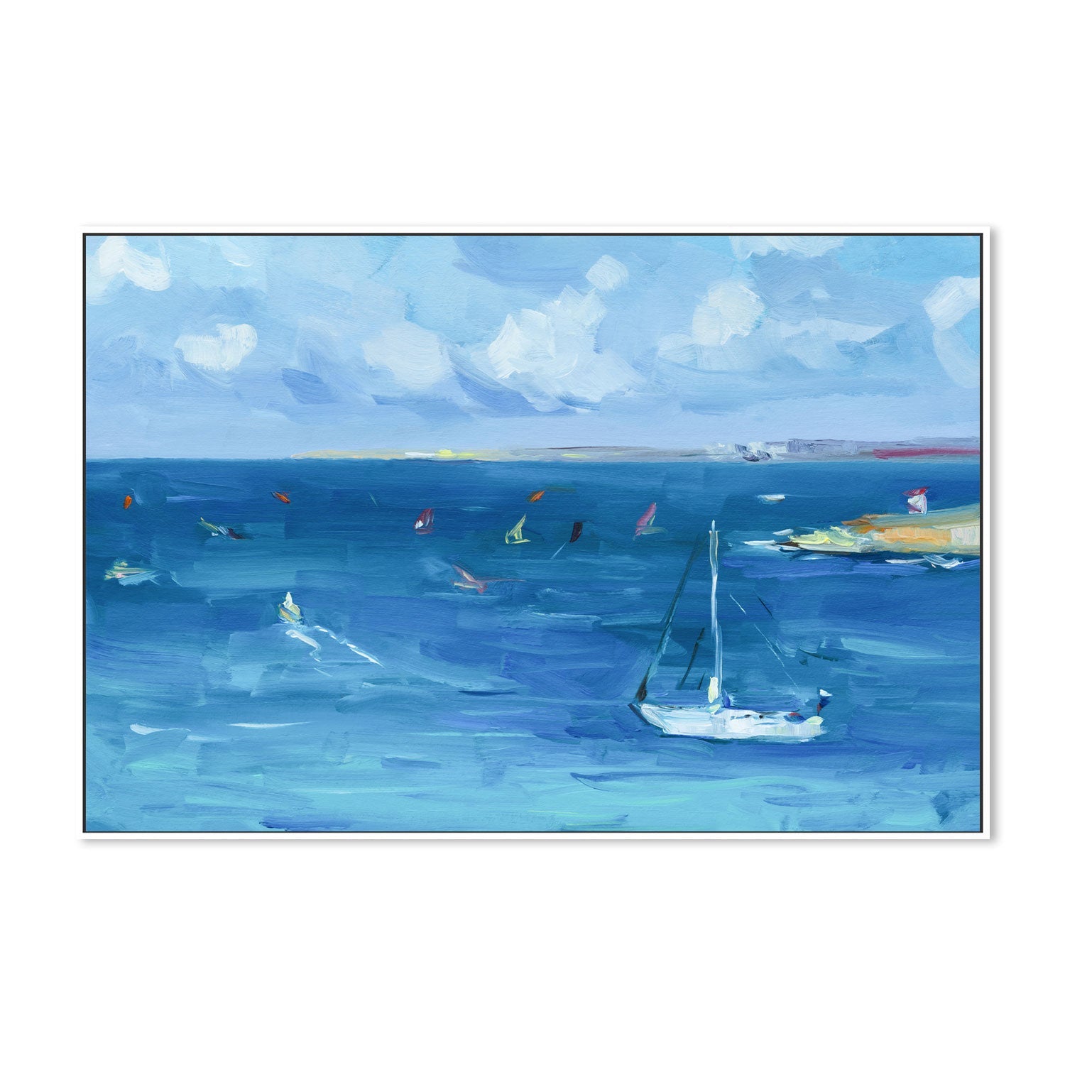 Sailing Day , Hand-painted Canvas