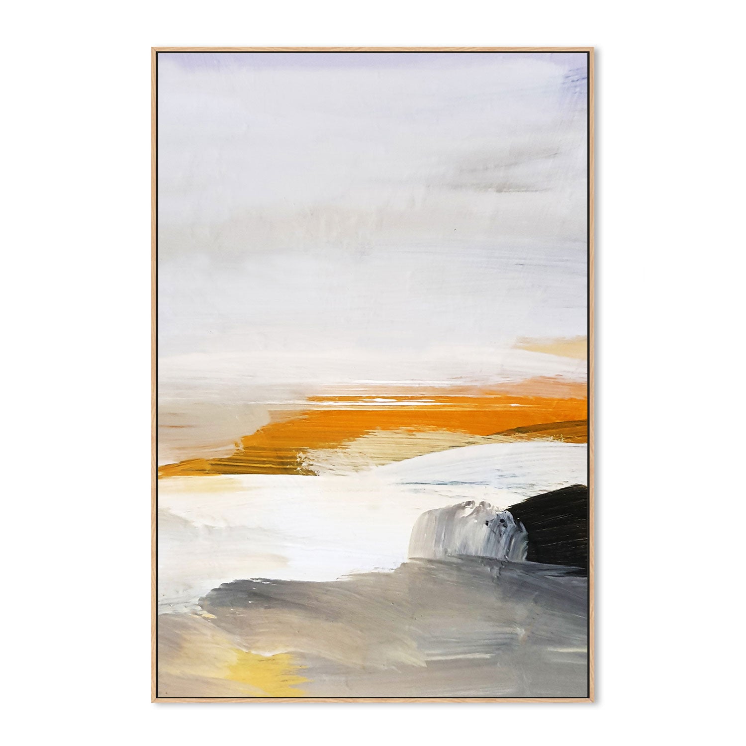 Warm Horizon, Style B , Hand-painted Canvas