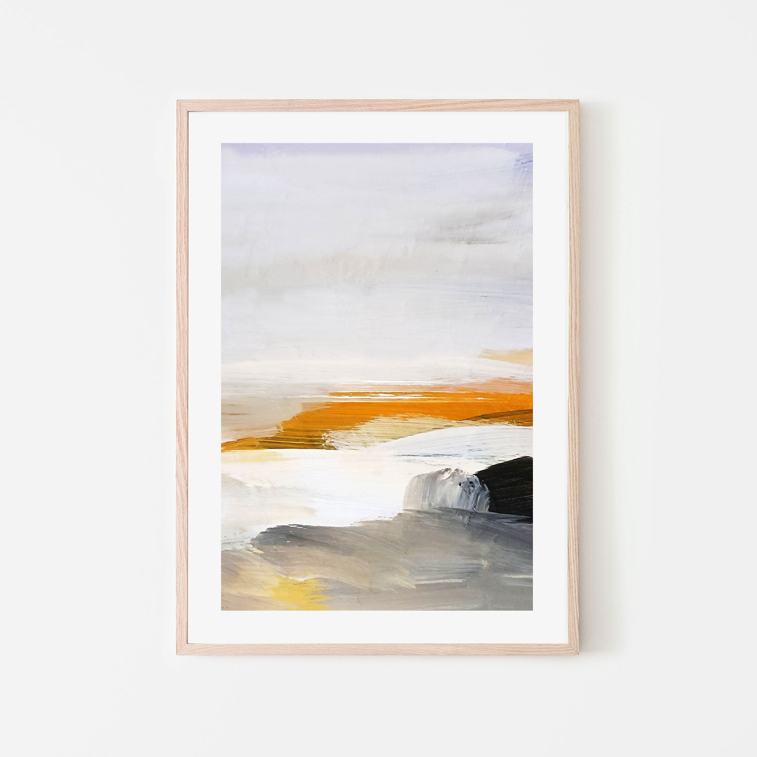 Warm Horizon, Style B , Hand-painted Canvas