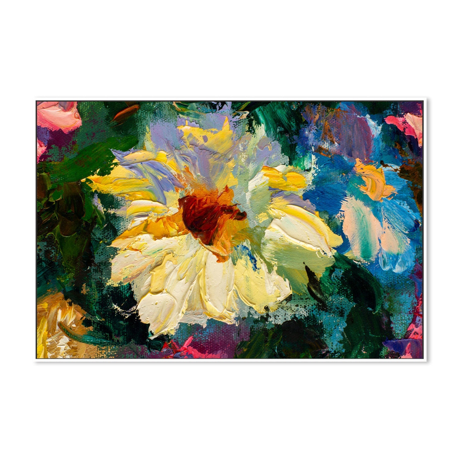 Yellow Flower , Hand-painted Canvas