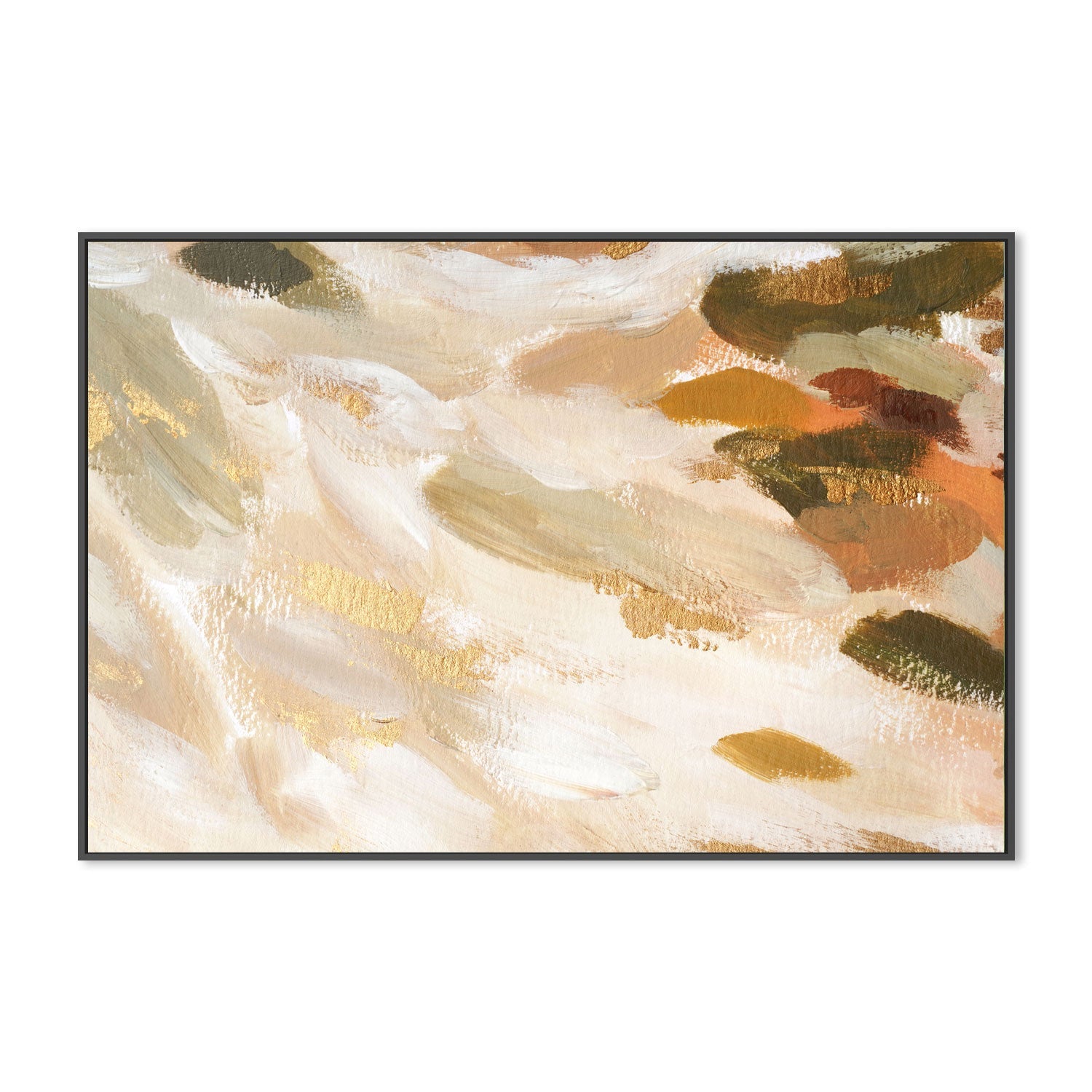 Waves of Gold, Style A , Hand-painted Canvas