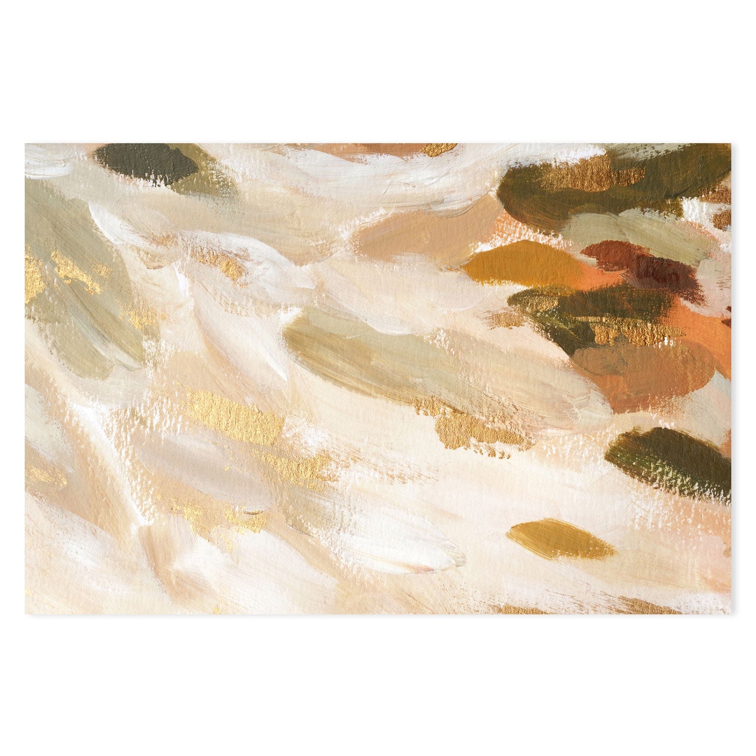 Waves of Gold, Style A , Hand-painted Canvas