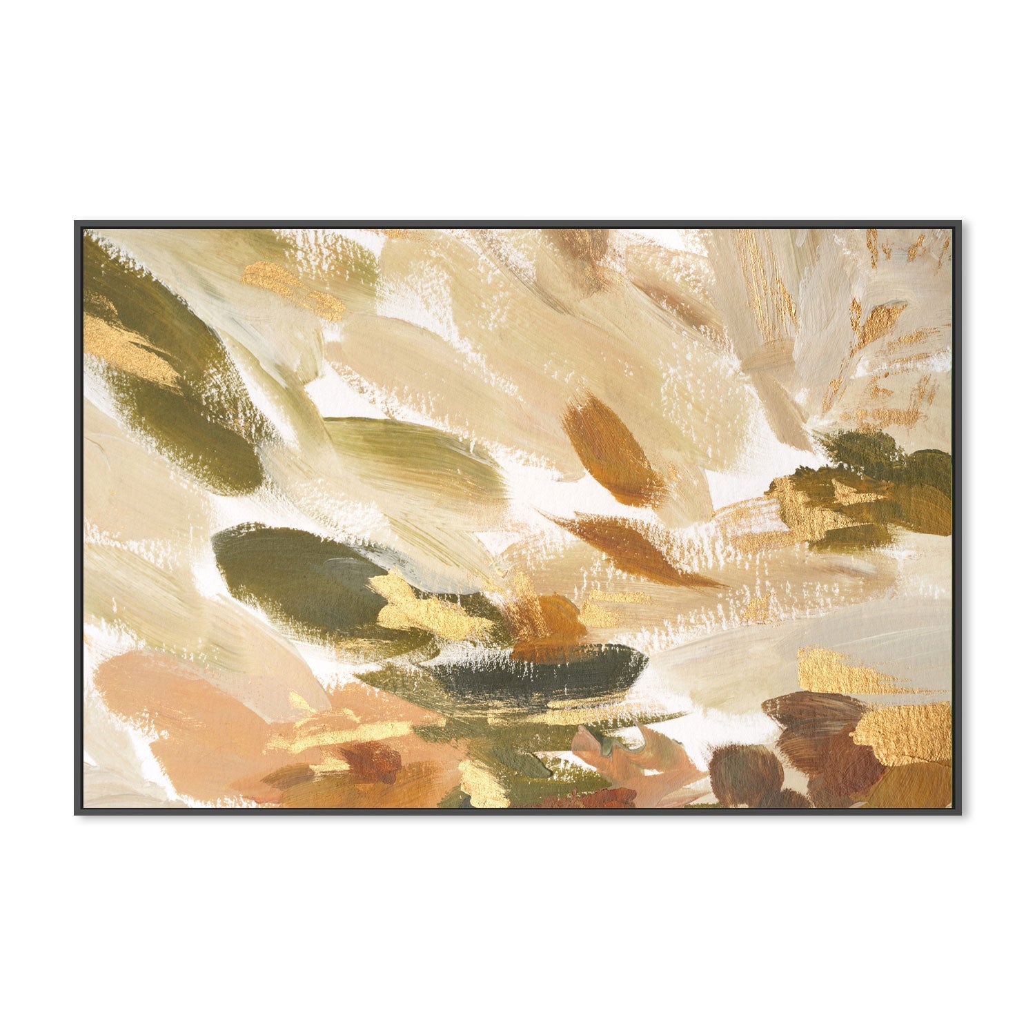 Waves of Gold, Style B , Hand-painted Canvas