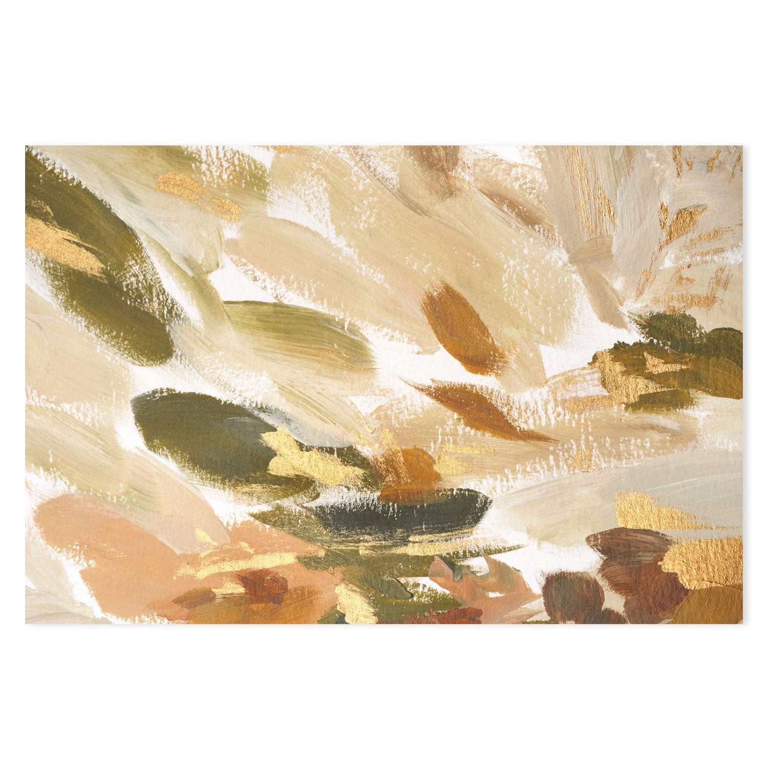 Waves of Gold, Style B , Hand-painted Canvas