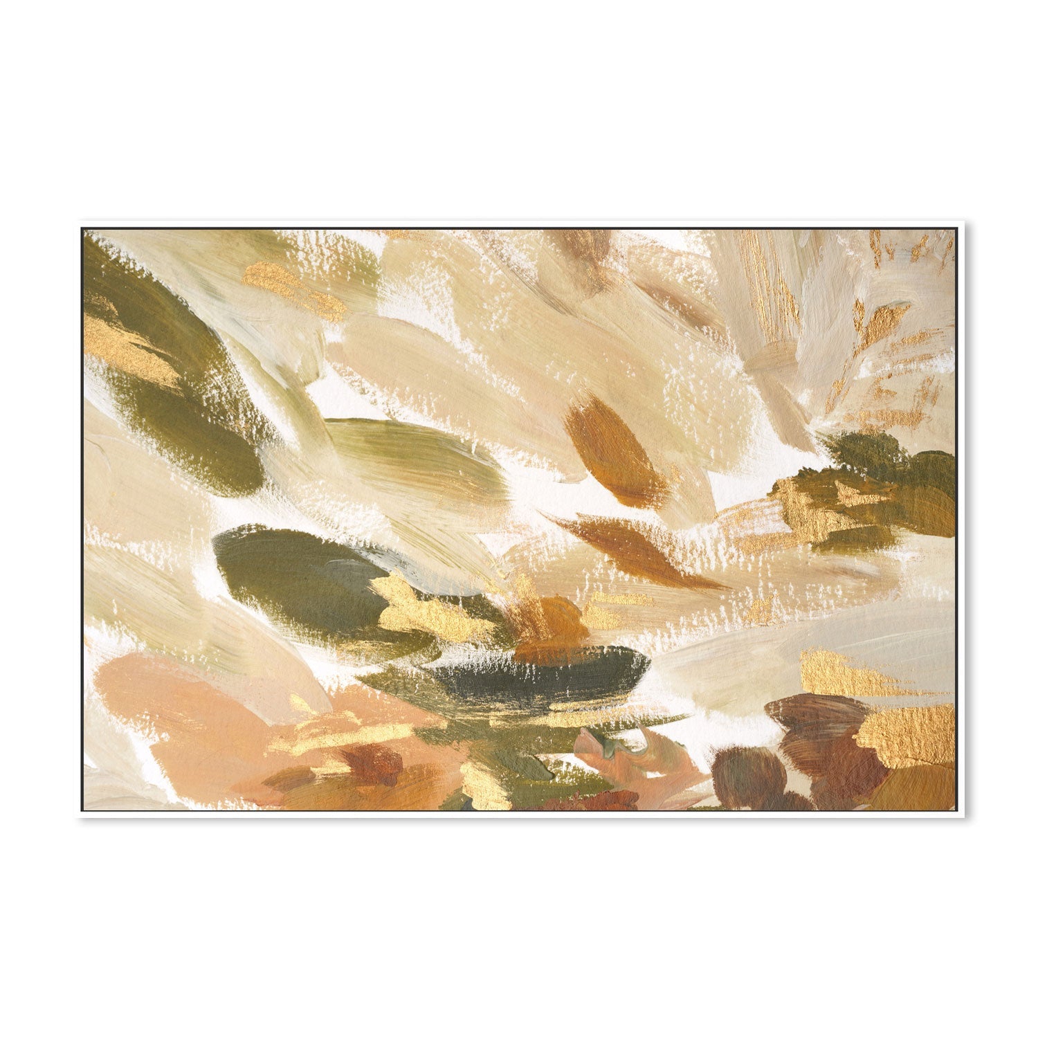 Waves of Gold, Style B , Hand-painted Canvas