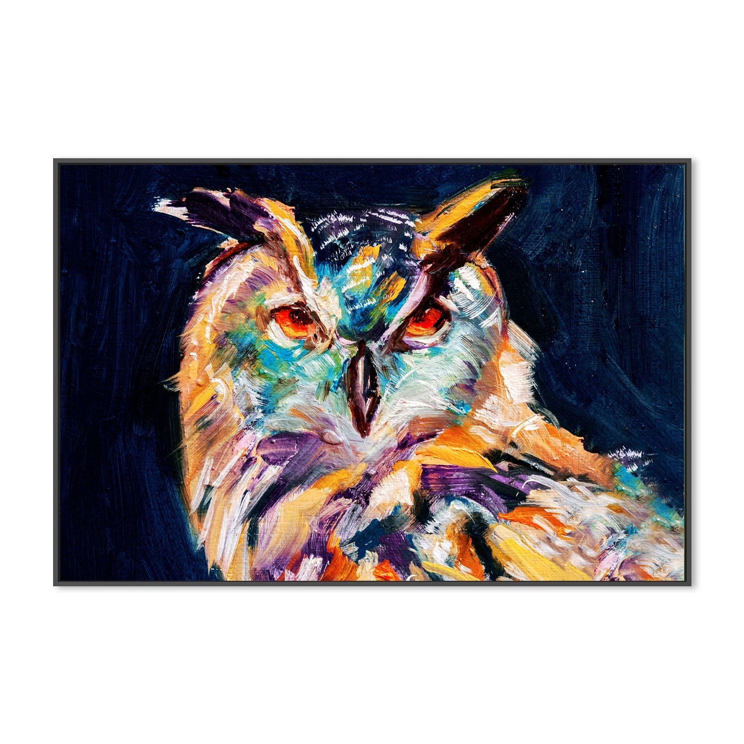 The Wise Owl , Hand-painted Canvas