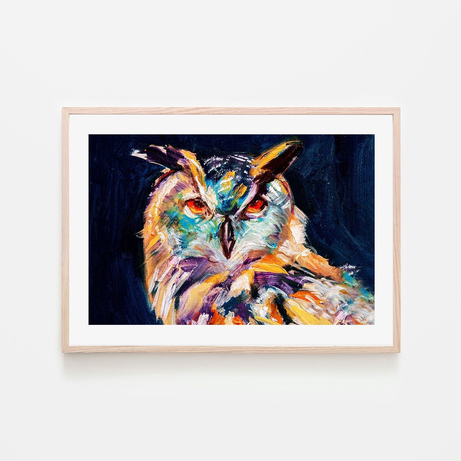 The Wise Owl , Hand-painted Canvas