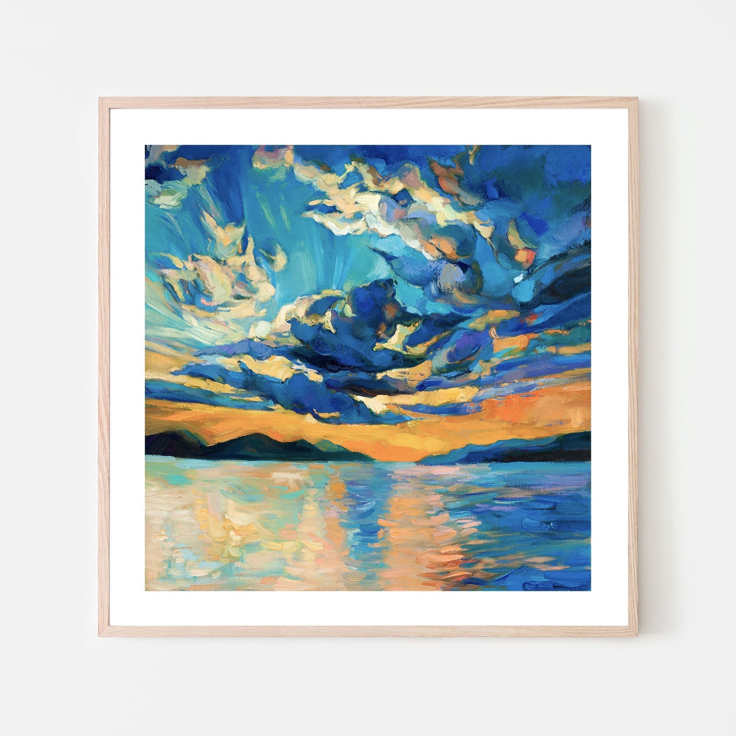 Summers Sky  , Hand-painted Canvas