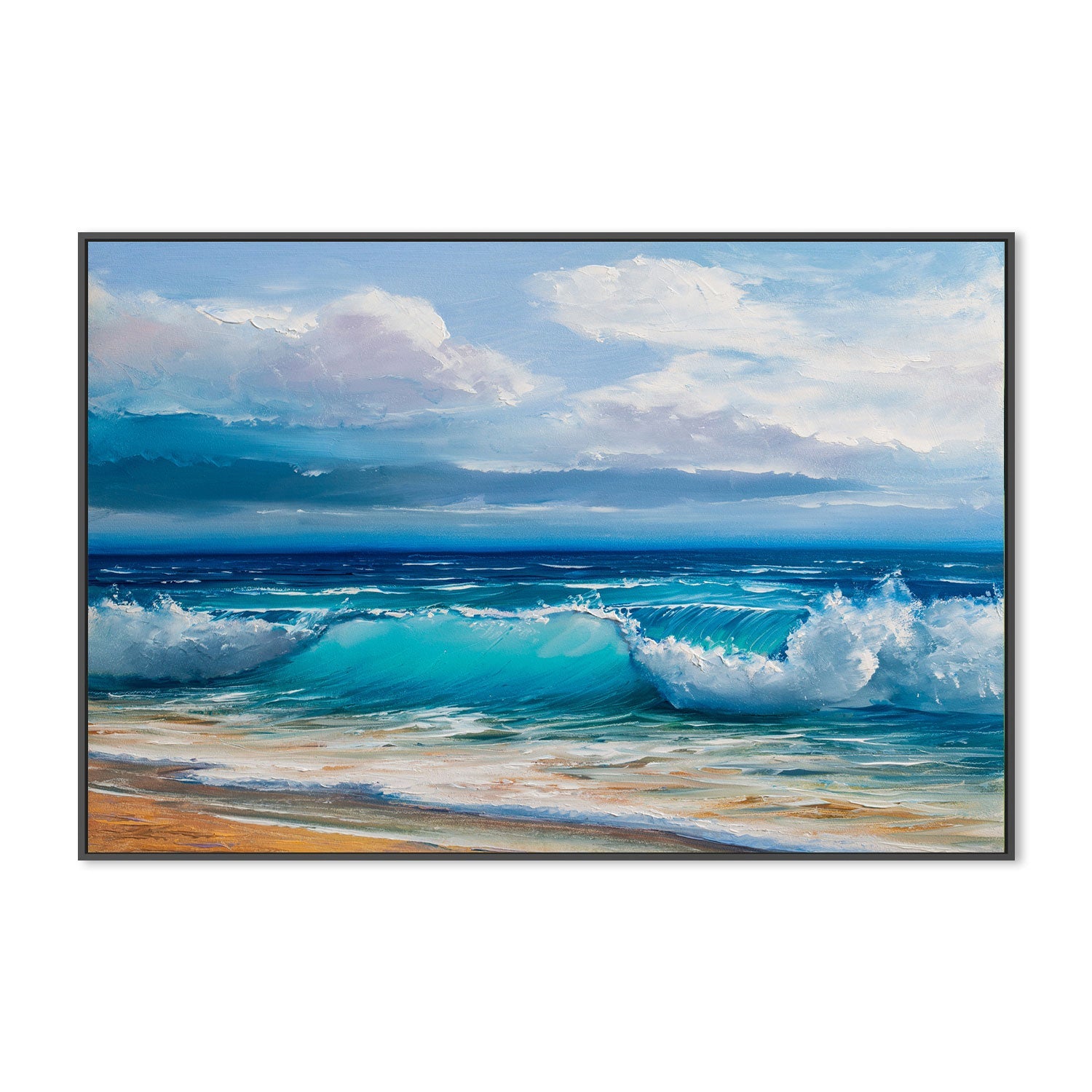 Crashing Waves  , Hand-painted Canvas