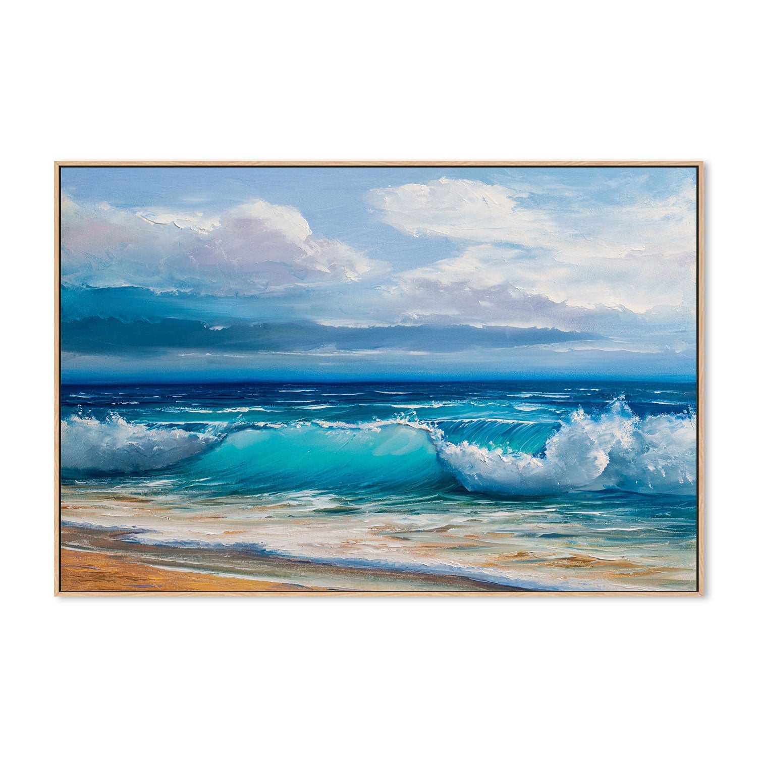 Crashing Waves  , Hand-painted Canvas