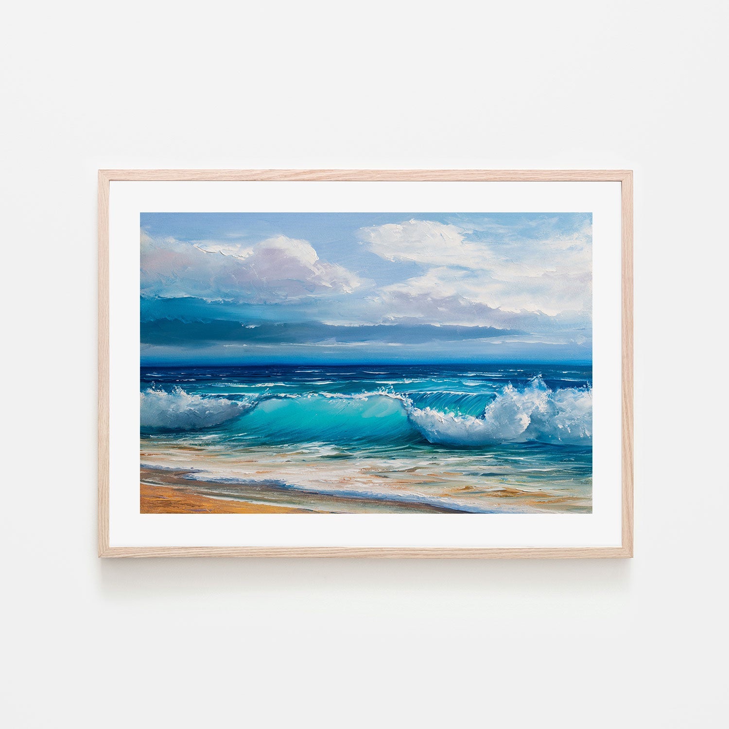 Crashing Waves  , Hand-painted Canvas