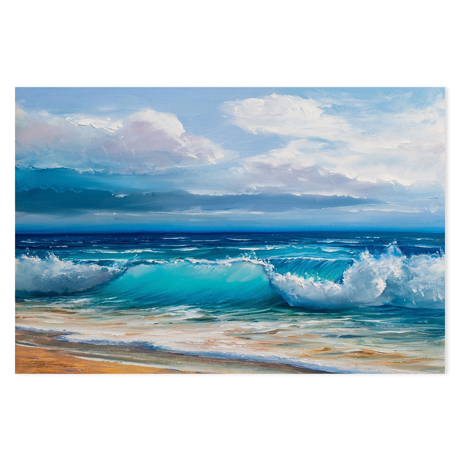 Crashing Waves  , Hand-painted Canvas