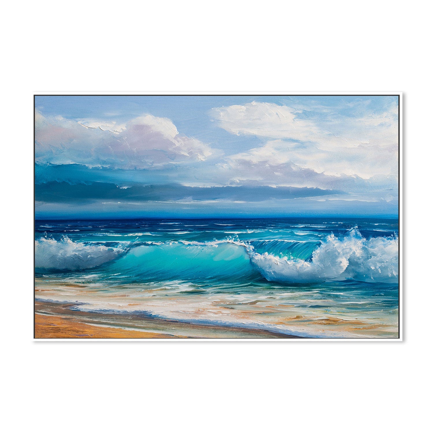 Crashing Waves  , Hand-painted Canvas