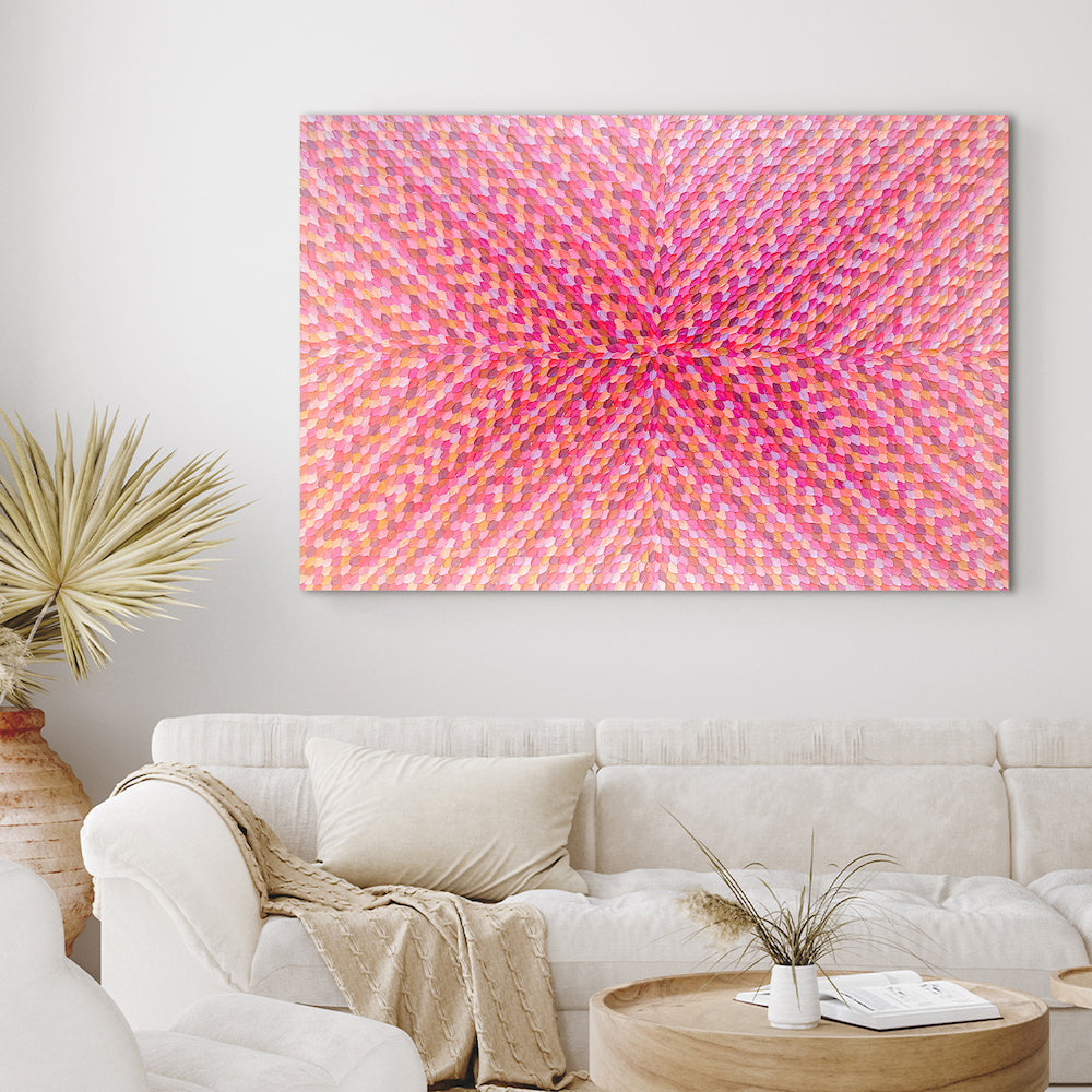 Patterns Of Love, Original Hand-Painted Canvas By Guzaliya Xavier