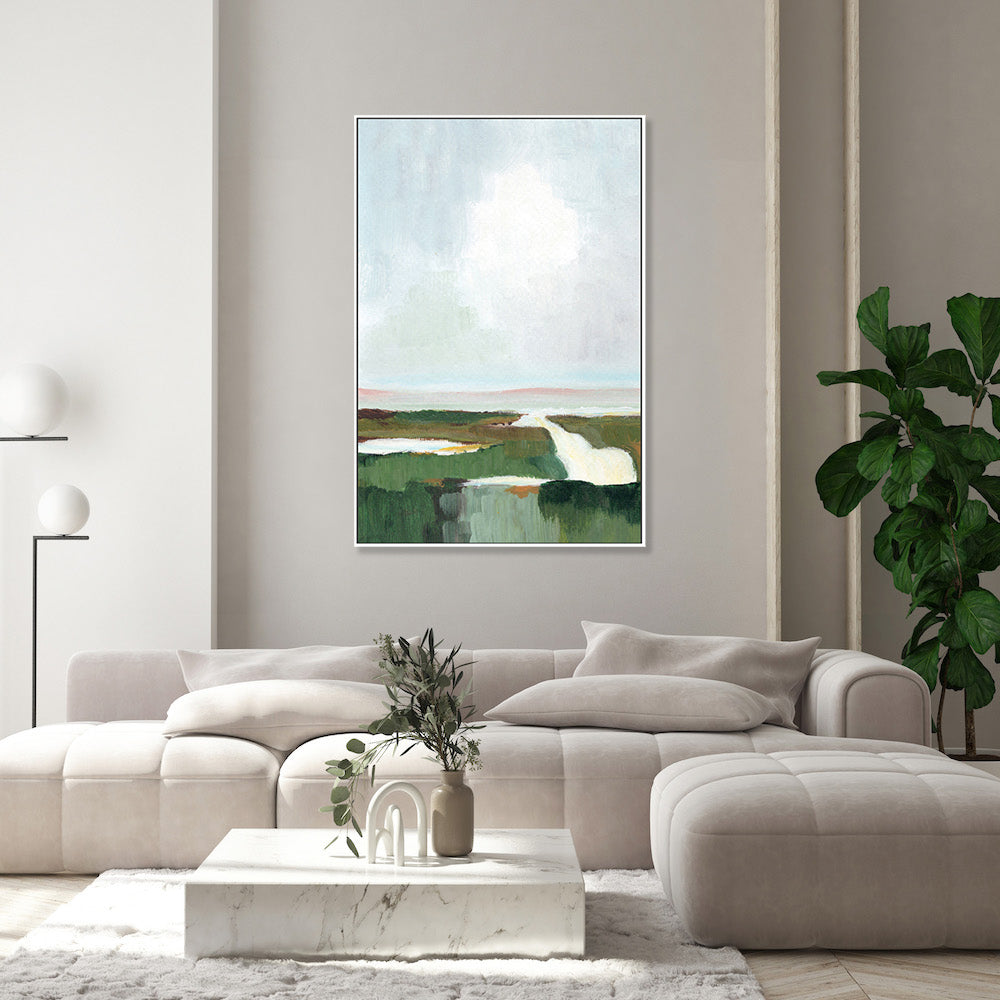 Tranquil Verdure, Hand-Painted Canvas