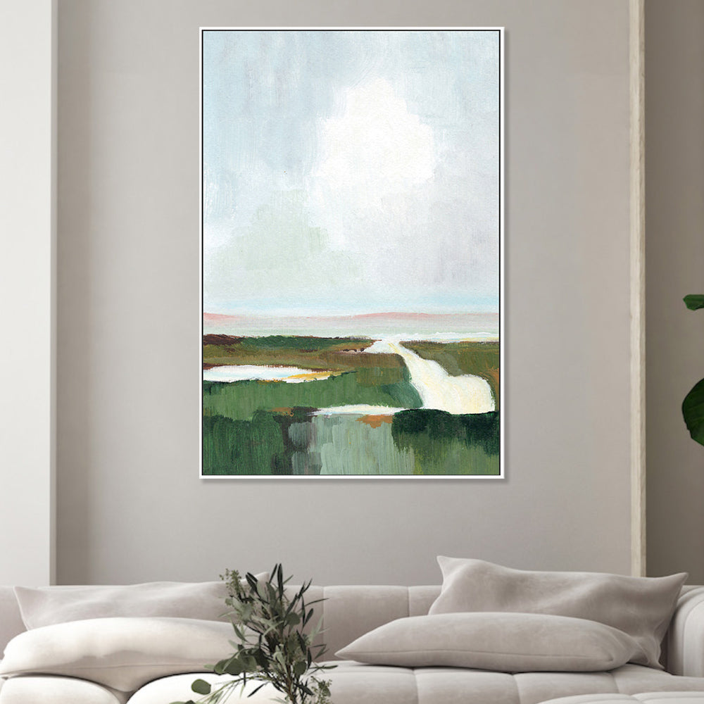 Tranquil Verdure, Hand-Painted Canvas