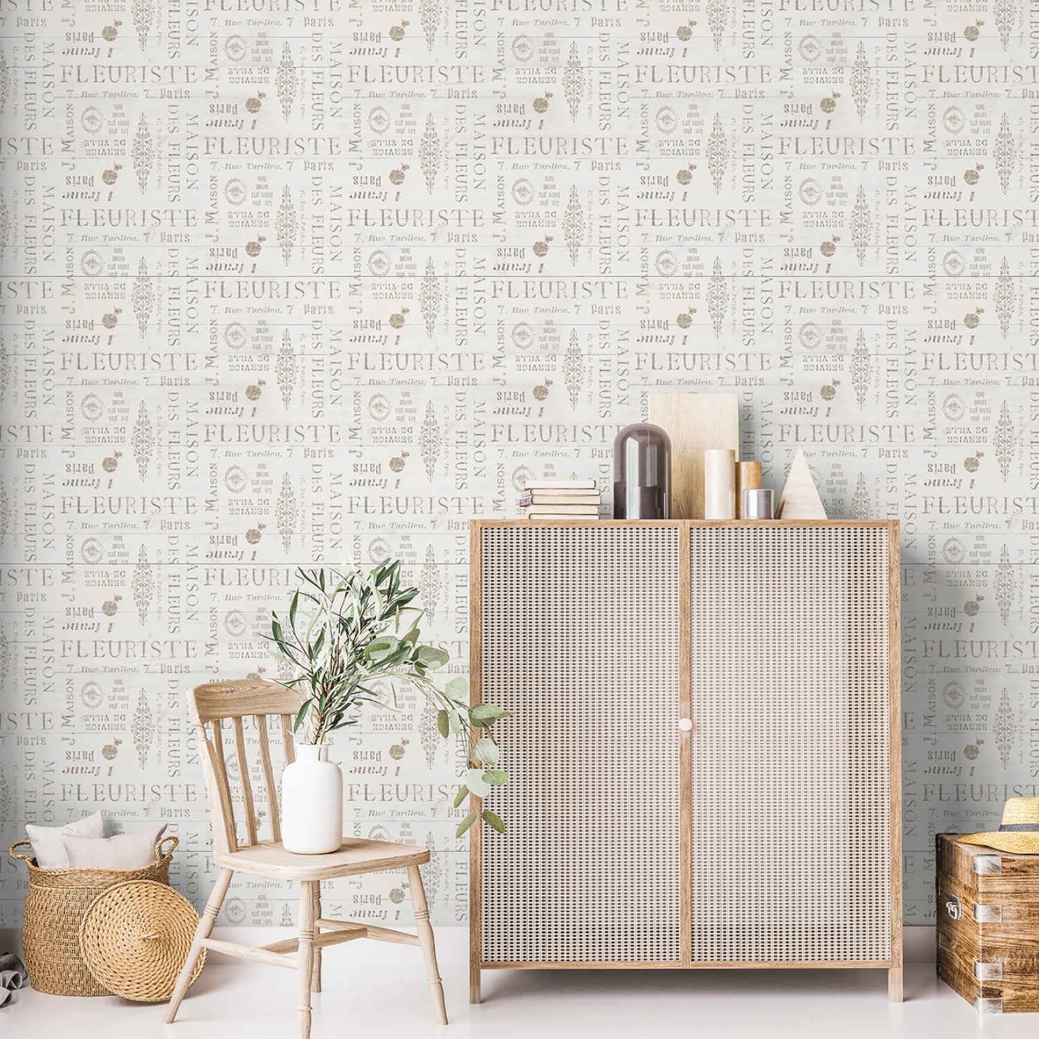 Maison des Fleurs Pattern Style B, Wallpaper