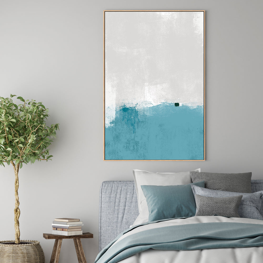 Vibrant Horizons, Hand-Painted Canvas