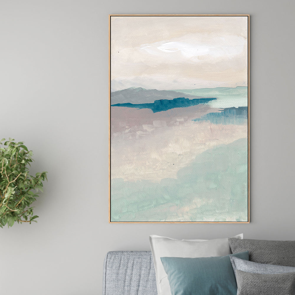 Tranquil Tides, Hand-Painted Canvas