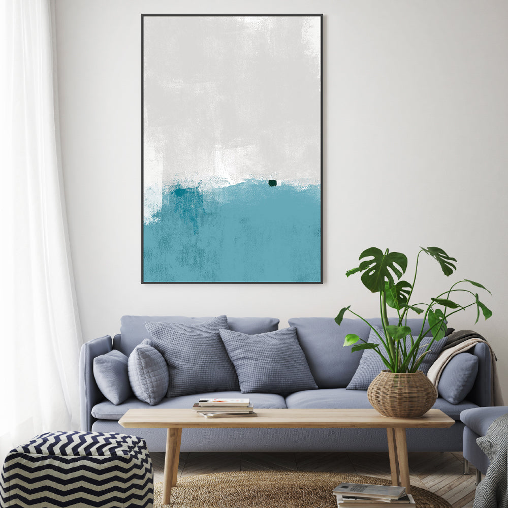 Vibrant Horizons, Hand-Painted Canvas